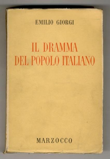 Il dramma del popolo italiano - Emilia Giorgi - copertina