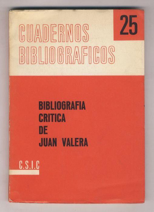 Bibliografia critica de Juan Valera - Cyrus Colter - copertina