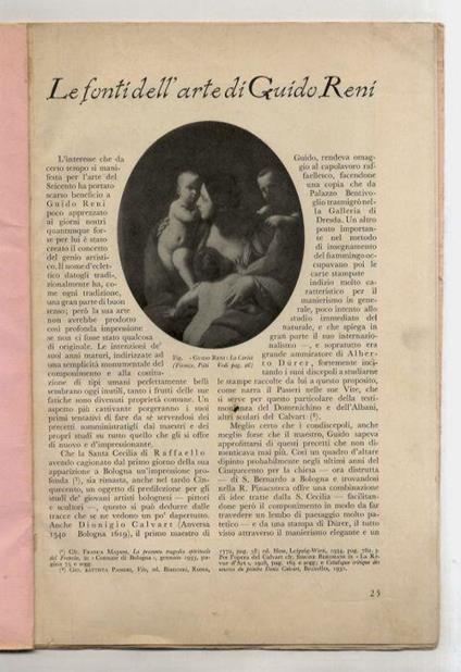 Le fonti dell'arte di Guido Reni. [Segue:] Mauceri Enrico. Primitivi dell Pinacoteca di Bologna. [Segue:] Cortini G.F. Una consorteria feudale ed i Rinaldi Ceroni della valle del Senio - Jacob Hess - copertina
