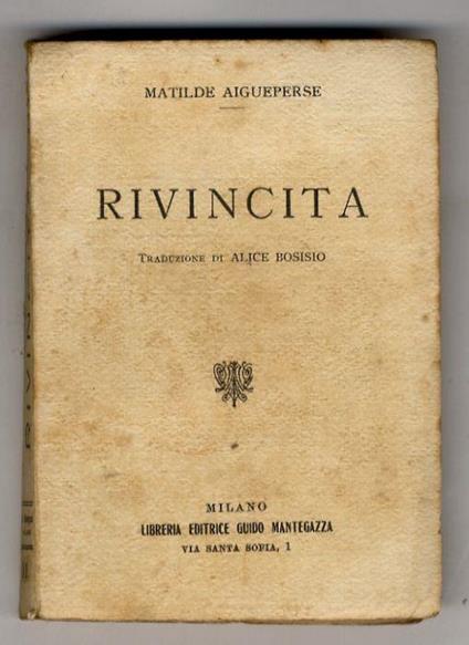 Rivincita. Traduzione di Alice Bosisio - Matilde Aigueperse - copertina