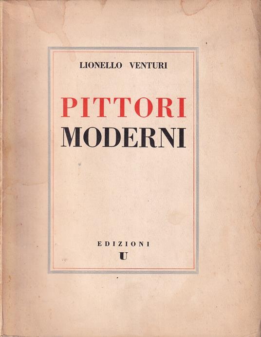 Pittori Moderni - Lionello Venturi - copertina
