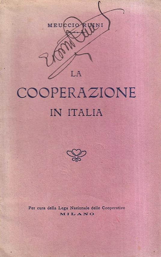 La Cooperazione in Italia - Meuccio Ruini - copertina