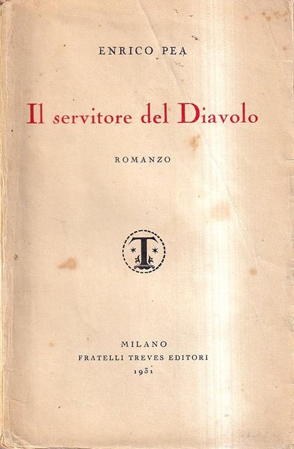 Il Servitore Del Diavolo - Enrico Pea - copertina