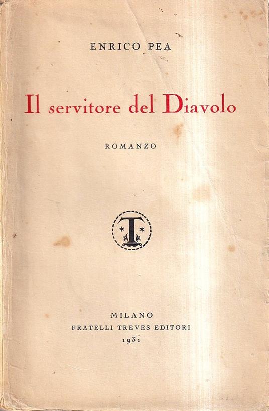 Il Servitore Del Diavolo - Enrico Pea - copertina