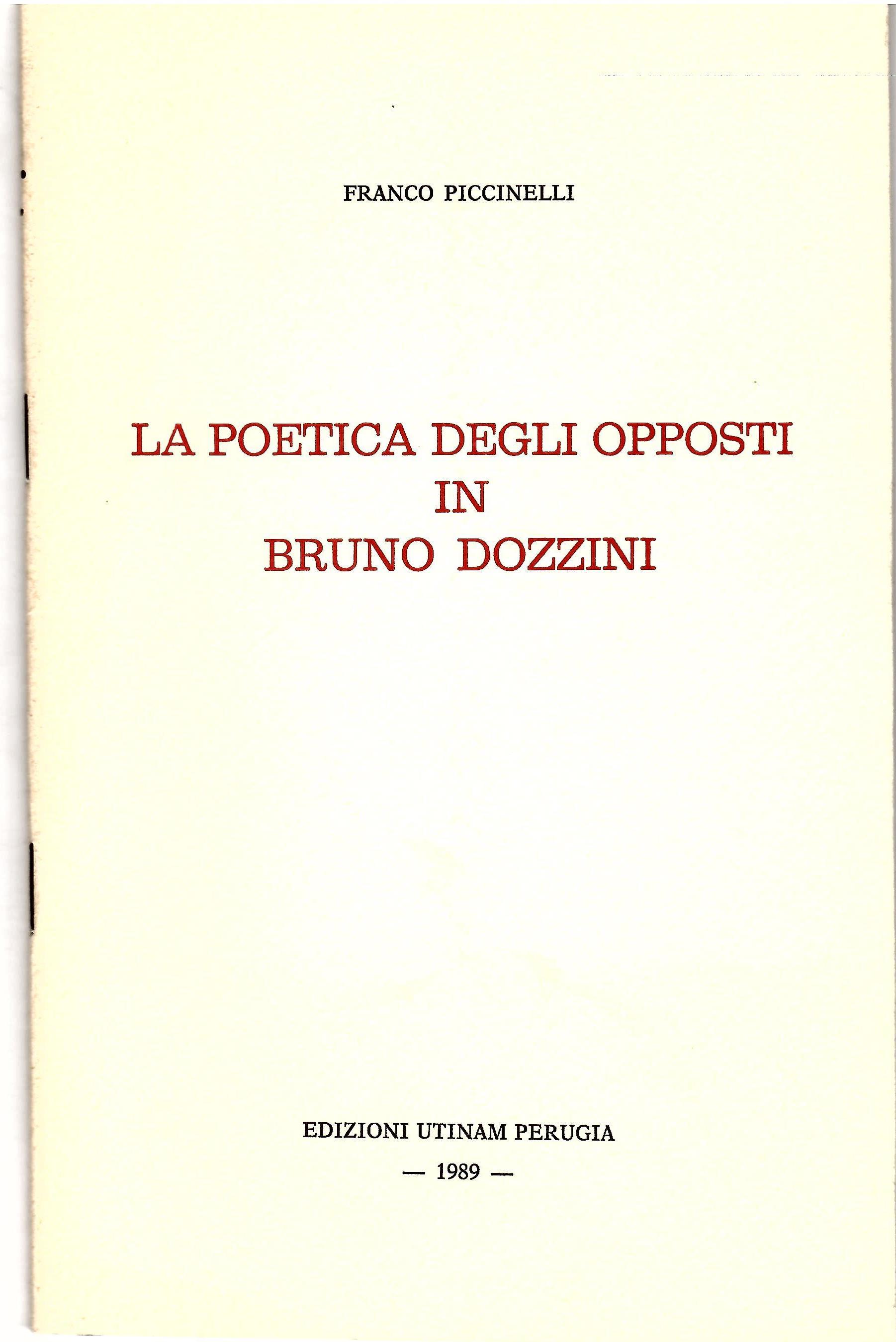 La Poetica Degli Opposti in Bruno Dozzini