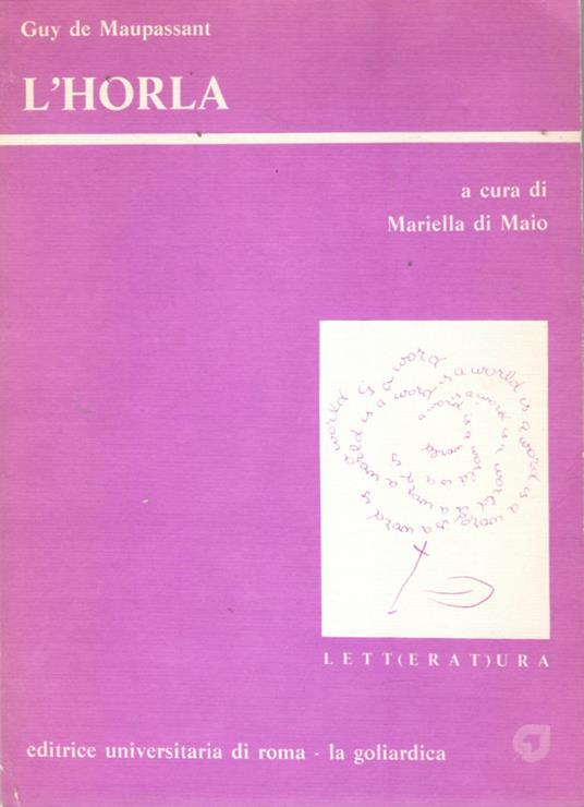 L' Horla - Guy de Maupassant - copertina