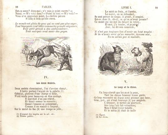 Fables De La Fontaine Illustrees Precedees De La Vie d'Esope et Accompagnees des Notes De Coste - Jean de La Fontaine - copertina