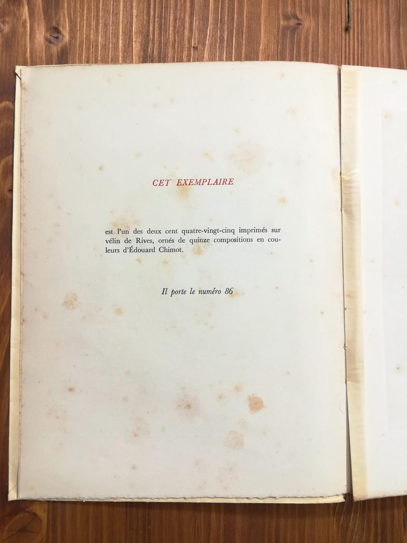 La Garçonne. Quinze eaux-fortes en couleurs gravées par Louis Maccard, d'après les compositions originales de Edouard Chimot