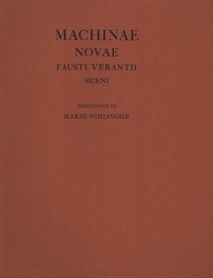 Machinae Novae Fausti Verantii Siceni - copertina