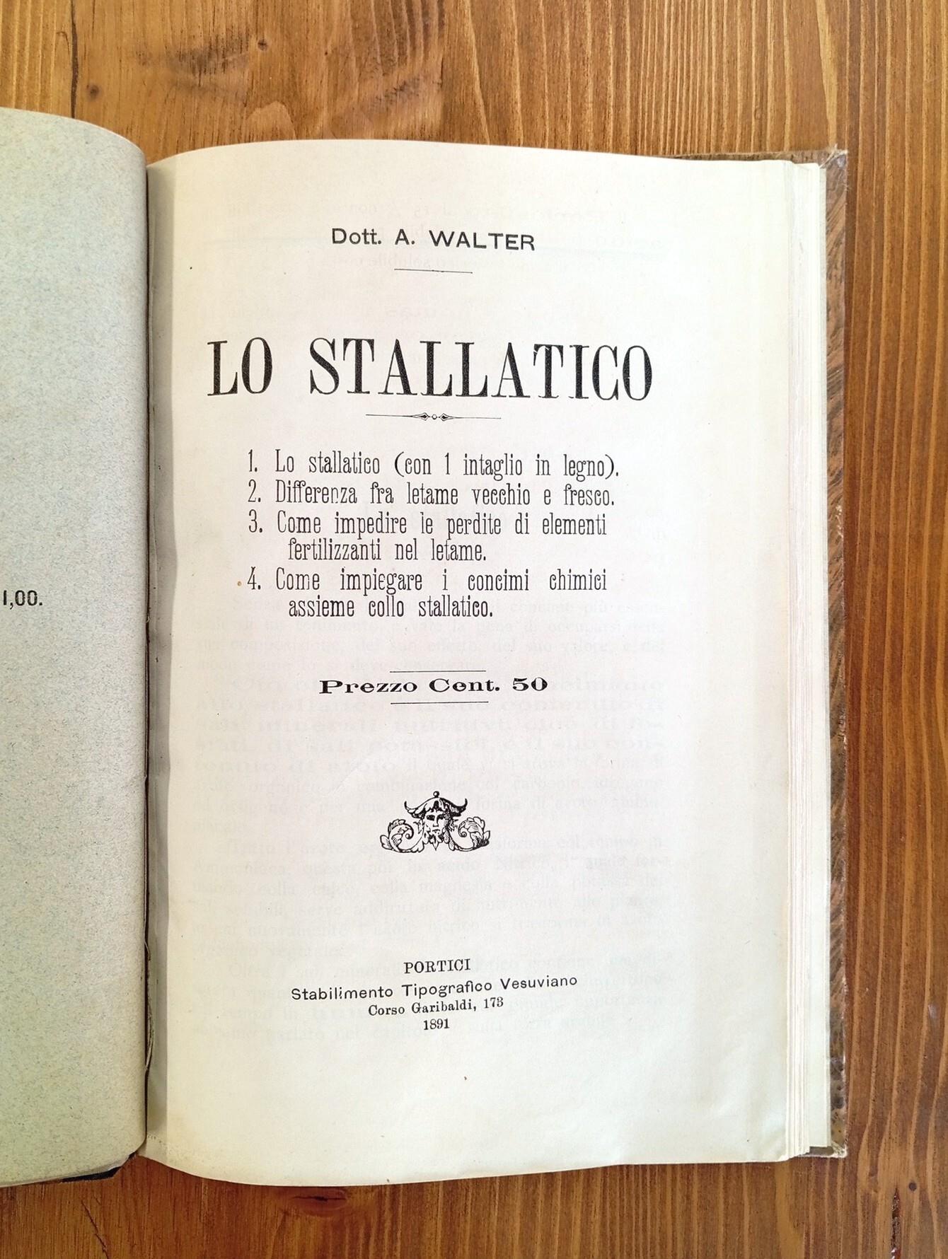 Annali Di Agricoltura 1885 L'industria Della Fecola - Lo Stallatico - La Concimazione Dei vigneti - La Concimazione Del Frumento - Il Sovescio