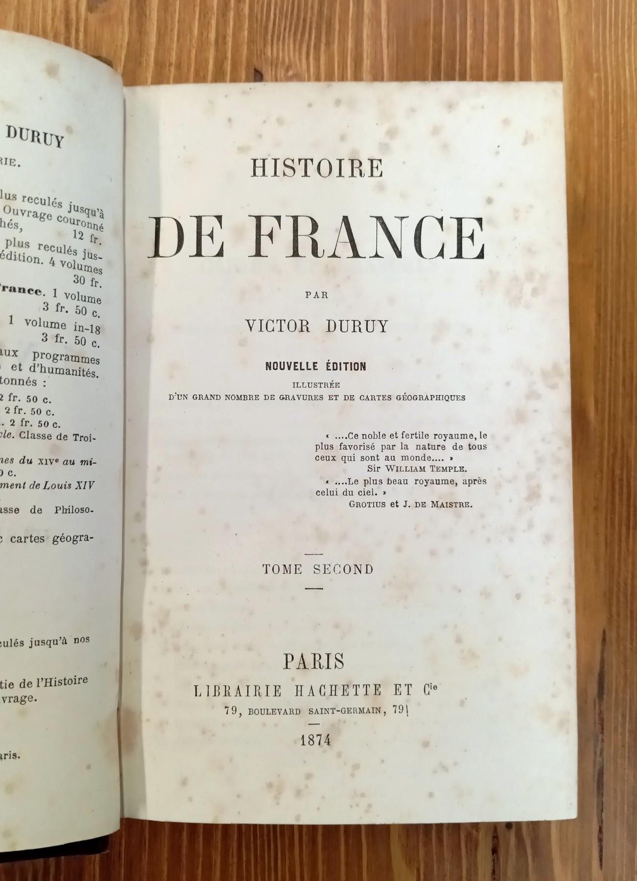 Histoire de France (2 Voll.)