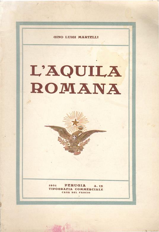 L' Aquila Romana - Luigi Martelli - copertina