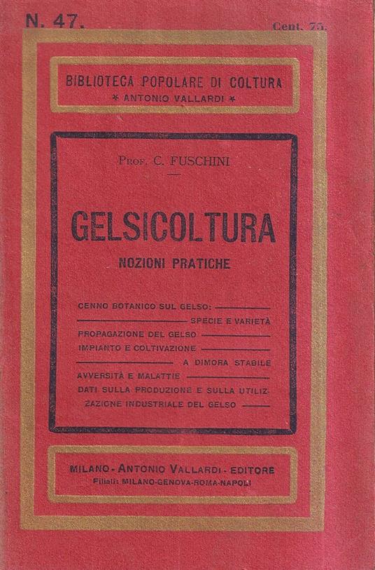 Gelsicoltura Nozioni Pratiche - copertina