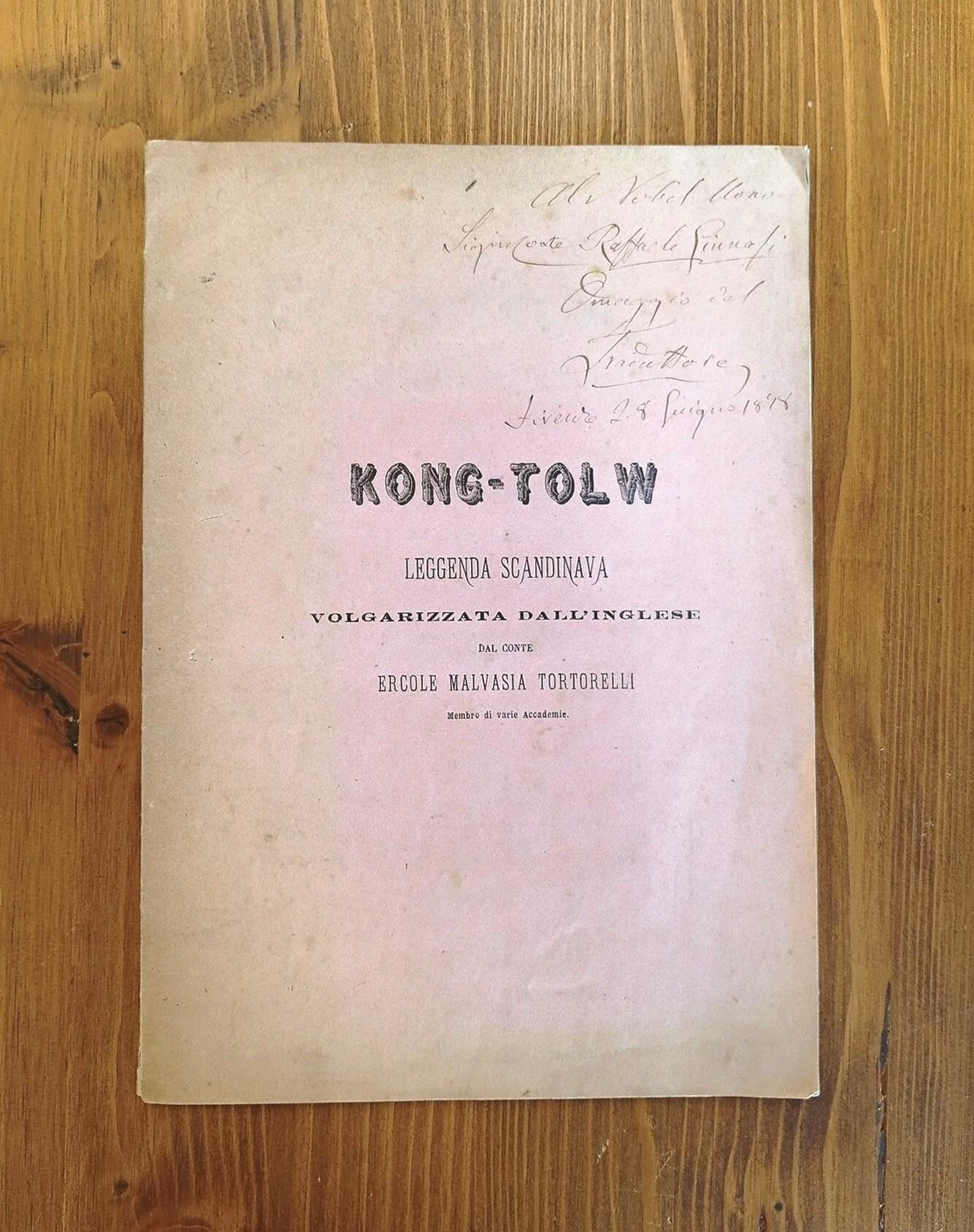 Kong-Tolw. Leggenda Scandinava Mitico-Umana