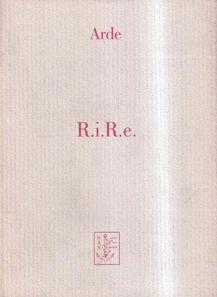 R.i.R.e - Gianni Arde - copertina