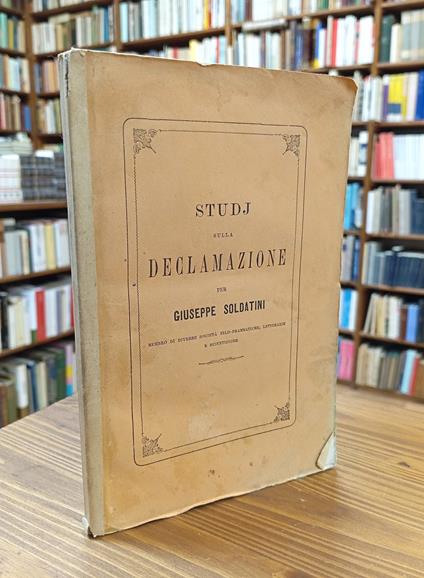 Studii Sulla Declamazione - copertina