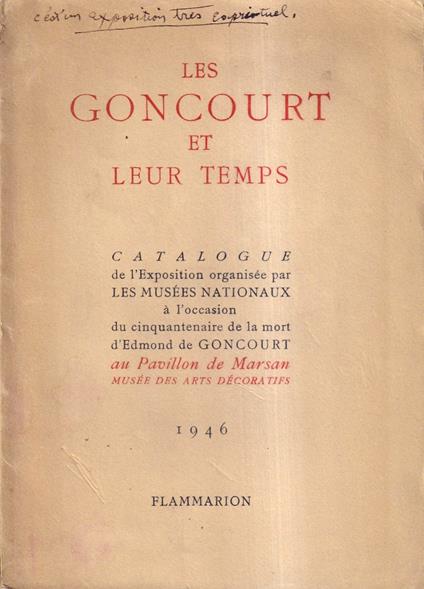 Les Goncourt et Leur Temps - Collectif - copertina