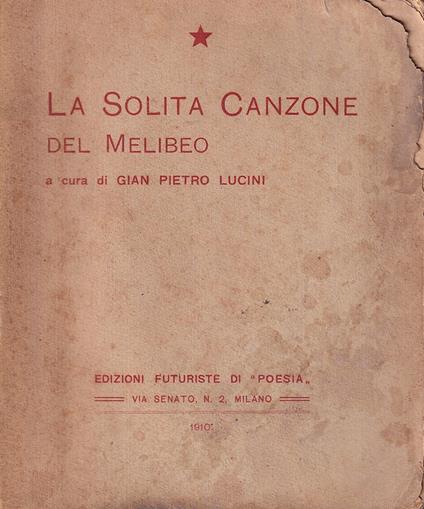 La solita Canzone del Melibeo - copertina