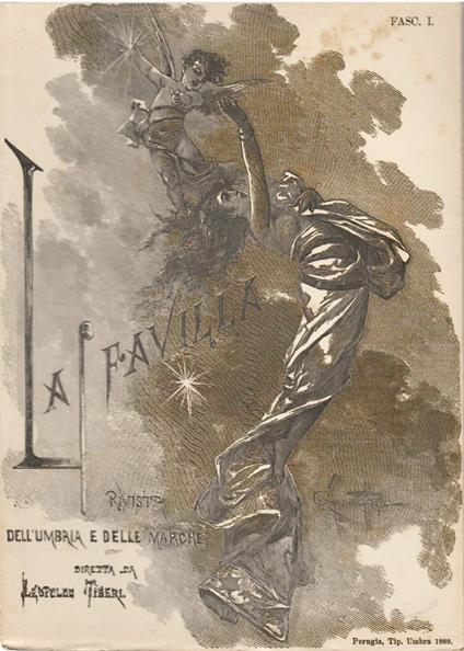 La Favilla rivista dell'Umbria e delle Marche Anno XIII Fascicolo I Febbraio 1889 - copertina