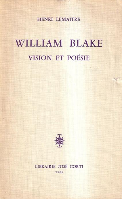 William Blake Vision et Poesie - copertina