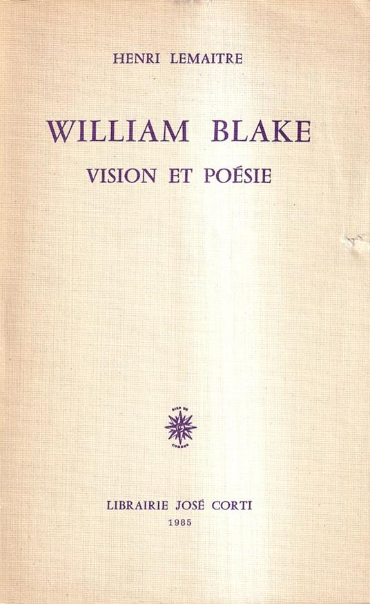 William Blake Vision et Poesie - copertina