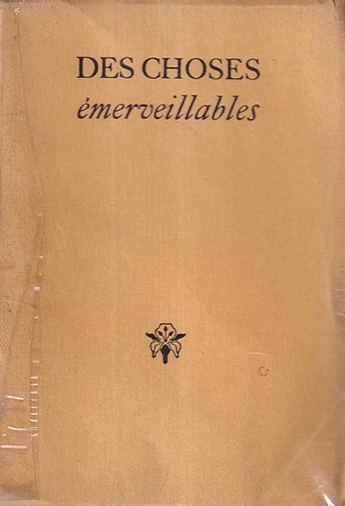 Des Choses Emerveillables - copertina