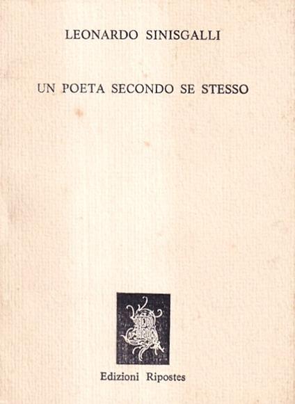Un Poeta Secondo Se Stesso - copertina