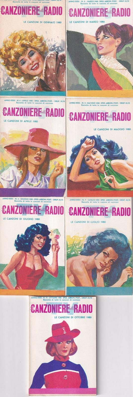 Il Canzoniere Della Radio (Le Canzoni Del 1980) (7 Voll.) - copertina