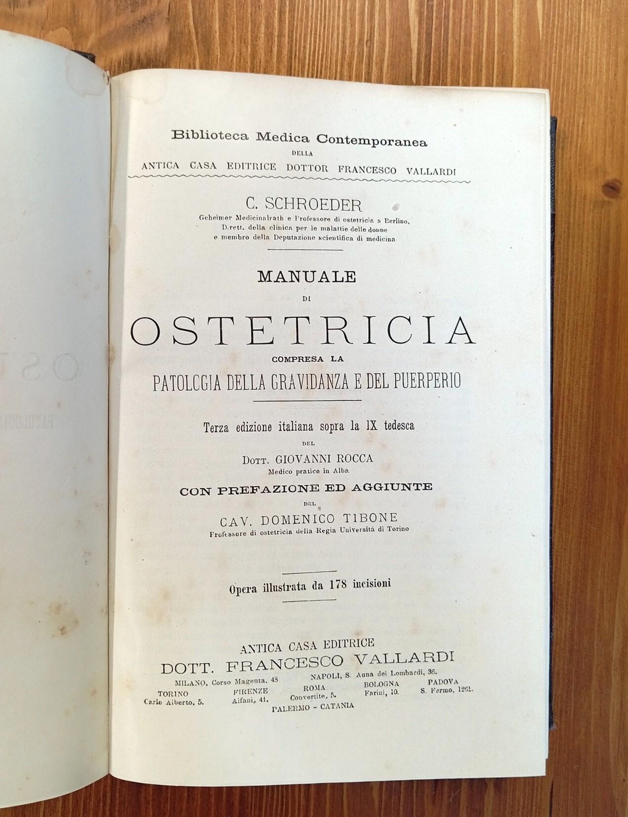 Manuale Di Ostetrica Compresa La Patologia Della Gravidanza e Del Puerperio