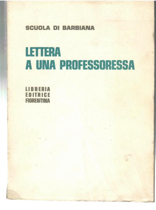 Lettera a una Professoressa - copertina
