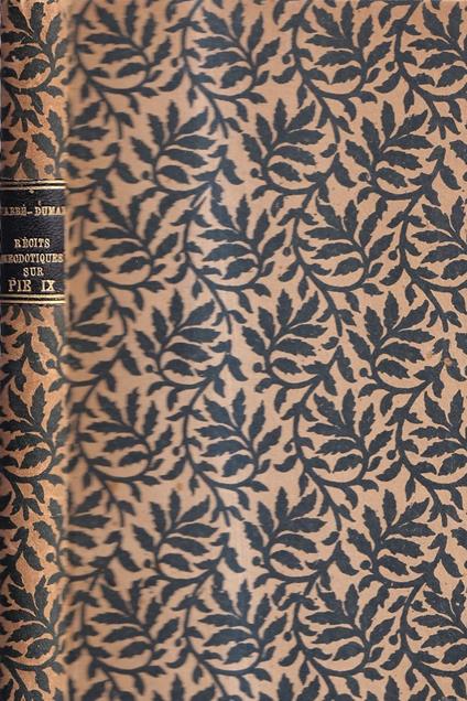 Recits Anecdotiques Sur Pie IX - copertina