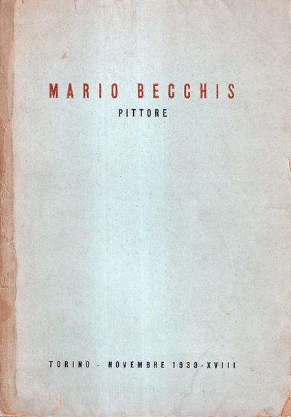Mario Becchis Pittore - copertina
