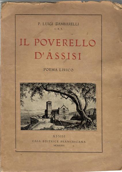 Il Poverello d'Assisi (Poema lirico) - Luigi Gambarelli - copertina