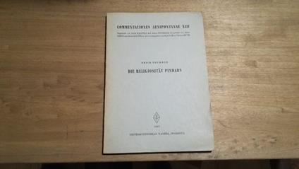 Die religiositat Pindars - copertina