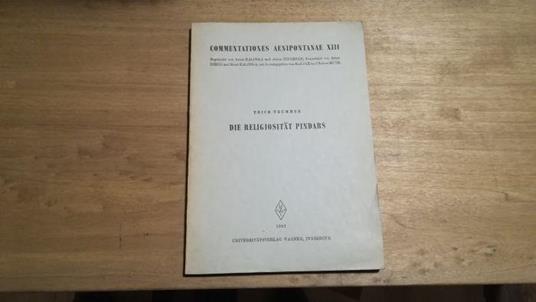 Die religiositat Pindars - copertina