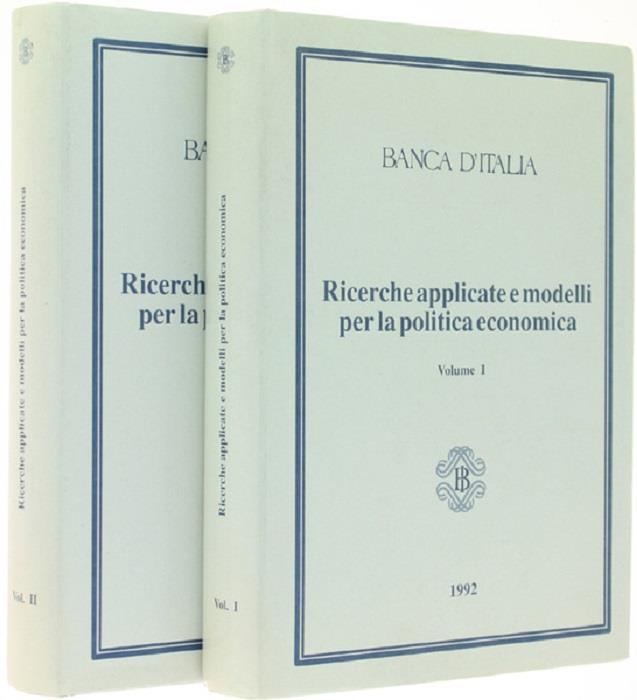 Ricerche applicate e modelli per la politica economica: Perugia, 14-16 marzo1991