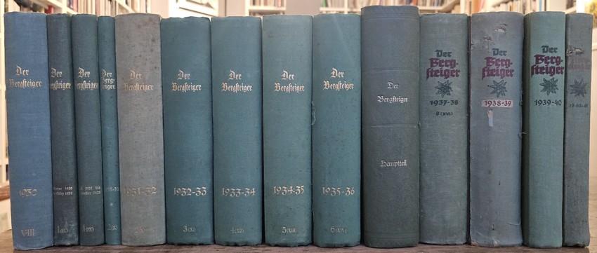 Der Bergsteiger: deutsche Monatsschrift fur Bergsteigen, Wandern und Skilaufen: von Band VIII (1930) bis Band XI (1941), von Band XVII (1949) bis Band XXXI (1964), von Band XXXVIII (1971) bis Band XLIX (1982)