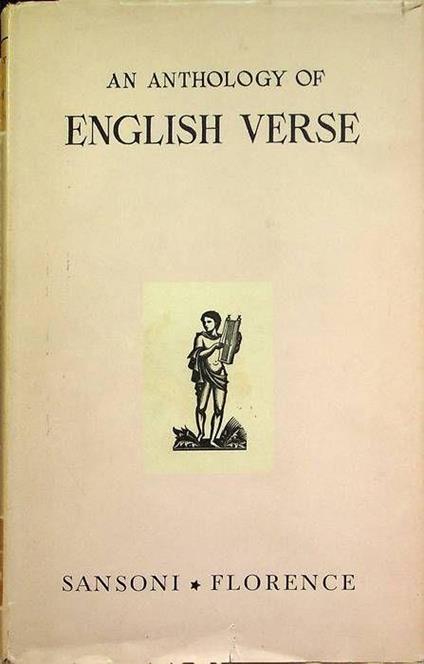 An anthology of english verse - Sergio Baldi - copertina