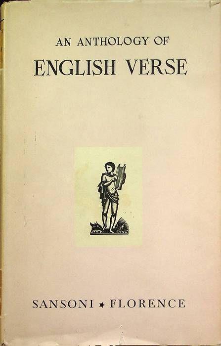 An anthology of english verse - Sergio Baldi - copertina