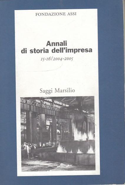 Annali di storia dell'impresa vol. 15-16 (2004-2005) - copertina