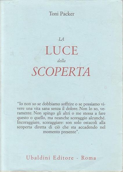 La luce della scoperta - Toni Packer - copertina