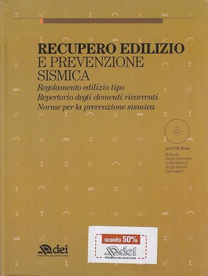 Recupero edilizio e prevenzione sismica - copertina