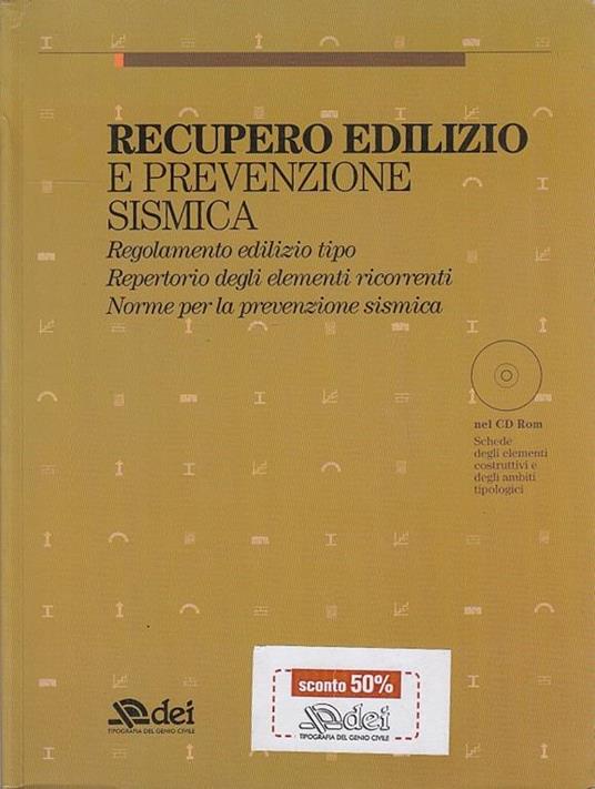 Recupero edilizio e prevenzione sismica - copertina