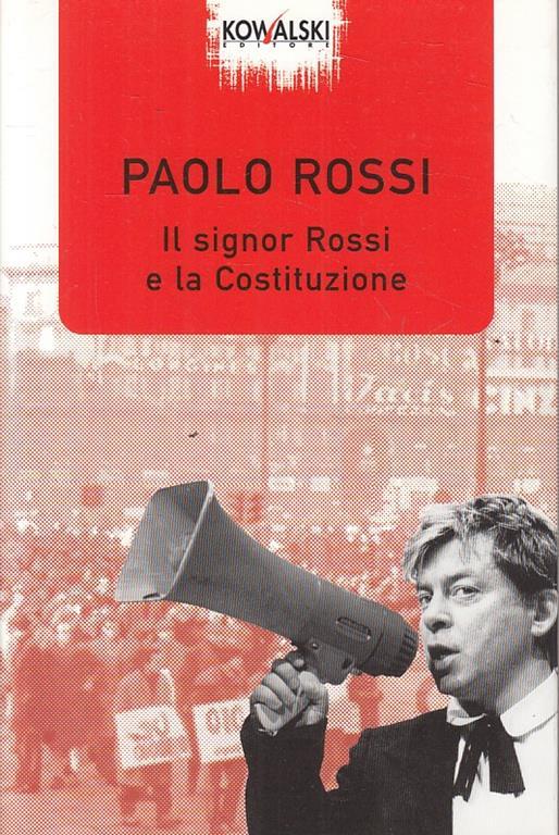 Il signor Rossi e la Costituzione - Paolo Rossi - copertina