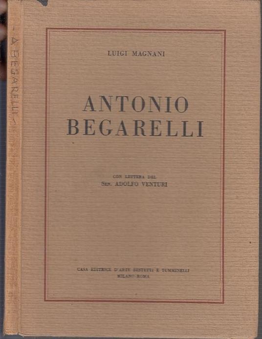 Antonio Begarelli - Luigi Magnani - copertina