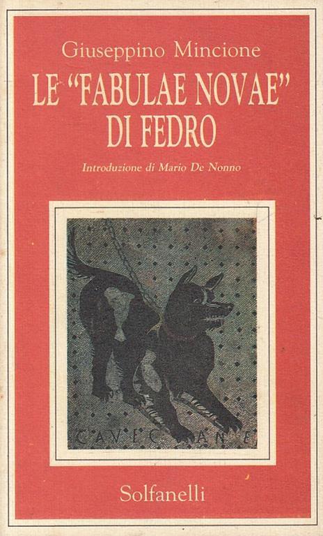 Le Fabulae Novae Di Fedro - Giuseppino Mincione - copertina