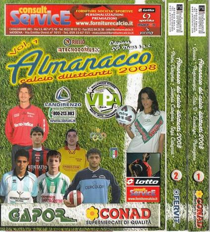 Almanacco Calcio Dilettatni 2008 2 Volumi - copertina