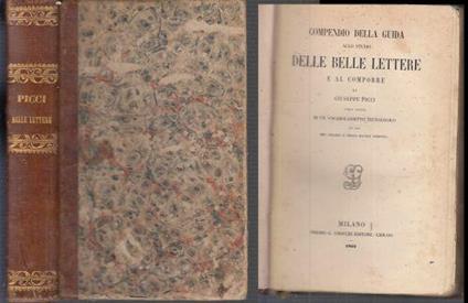 Compendio Guida Studio Belle Lettere - Giuseppe Picci - copertina
