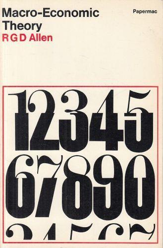Macro Economic Theory - R. G. Allen - copertina