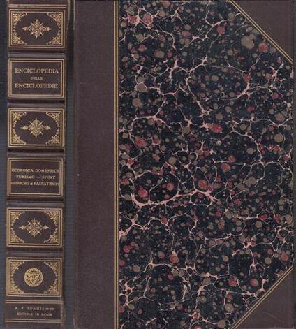 Enciclopedia Economia Domestica Sport Giuochi --Formiggini -- - copertina